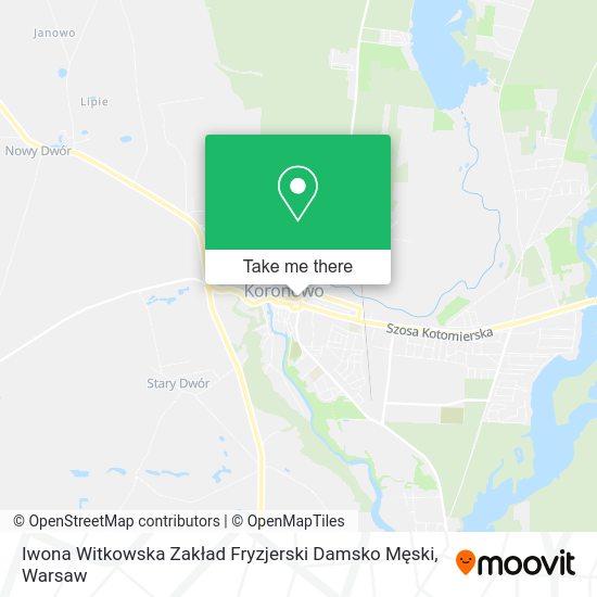 Iwona Witkowska Zakład Fryzjerski Damsko Męski map