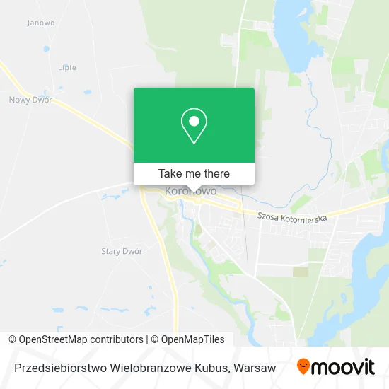 Карта Przedsiebiorstwo Wielobranzowe Kubus