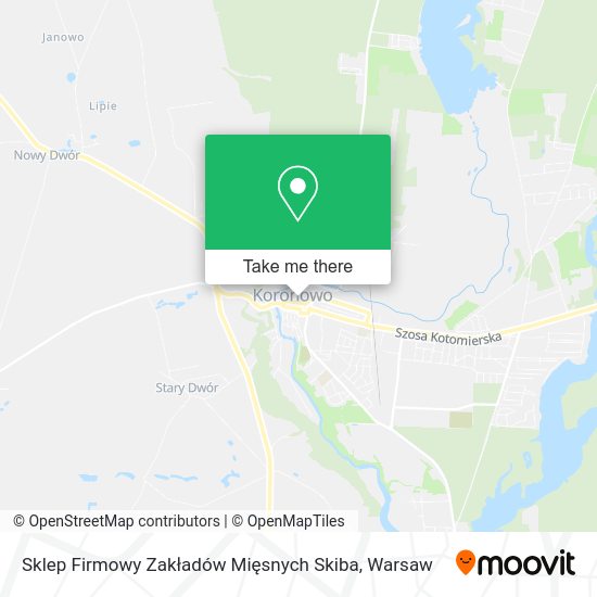 Sklep Firmowy Zakładów Mięsnych Skiba map