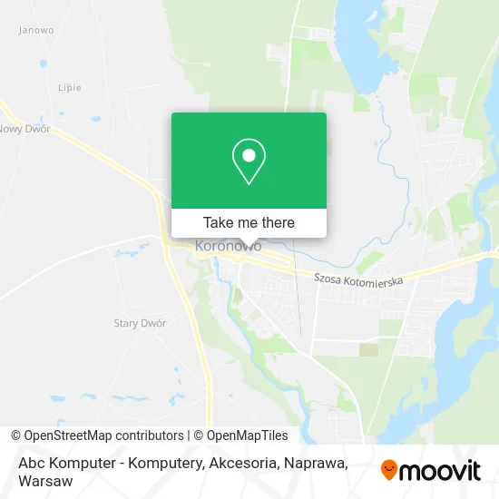 Карта Abc Komputer - Komputery, Akcesoria, Naprawa