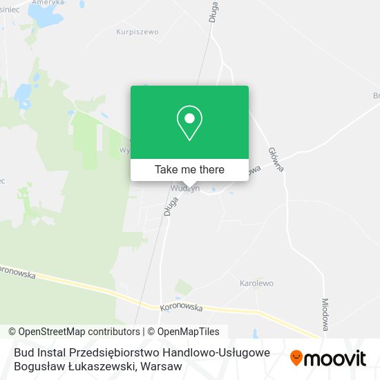 Bud Instal Przedsiębiorstwo Handlowo-Usługowe Bogusław Łukaszewski map