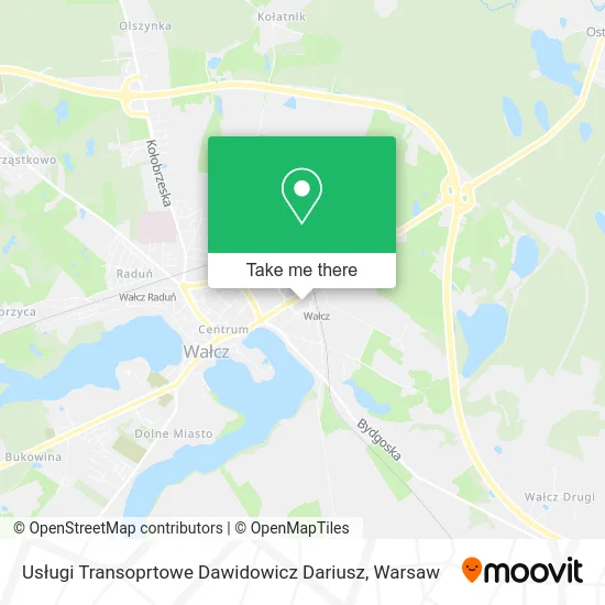 Карта Usługi Transoprtowe Dawidowicz Dariusz