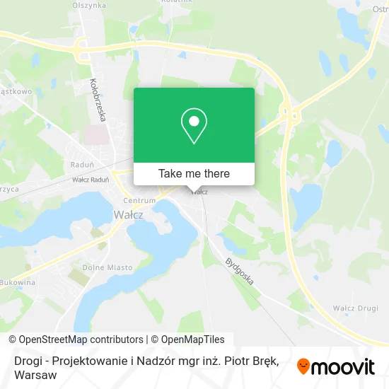 Карта Drogi - Projektowanie i Nadzór mgr inż. Piotr Bręk