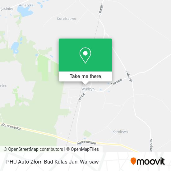 PHU Auto Złom Bud Kulas Jan map