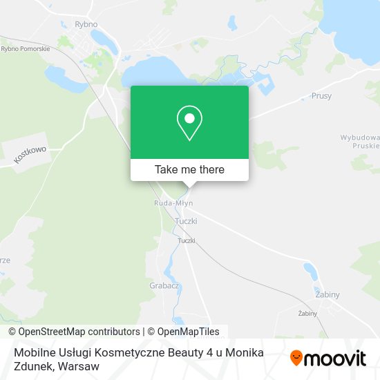 Карта Mobilne Usługi Kosmetyczne Beauty 4 u Monika Zdunek