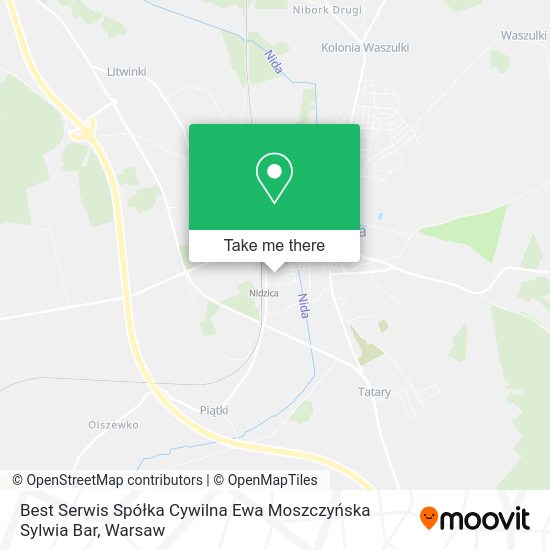 Карта Best Serwis Spółka Cywilna Ewa Moszczyńska Sylwia Bar