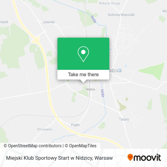 Miejski Klub Sportowy Start w Nidzicy map