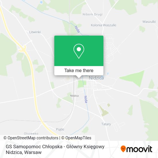 GS Samopomoc Chłopska - Główny Księgowy Nidzica map