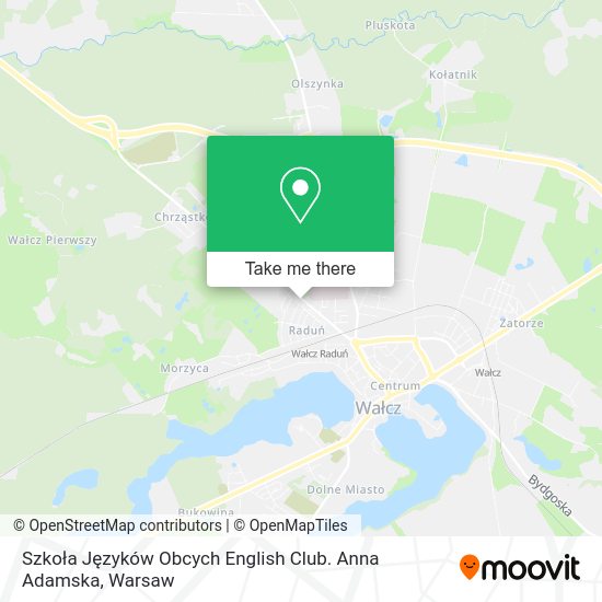 Szkoła Języków Obcych English Club. Anna Adamska map