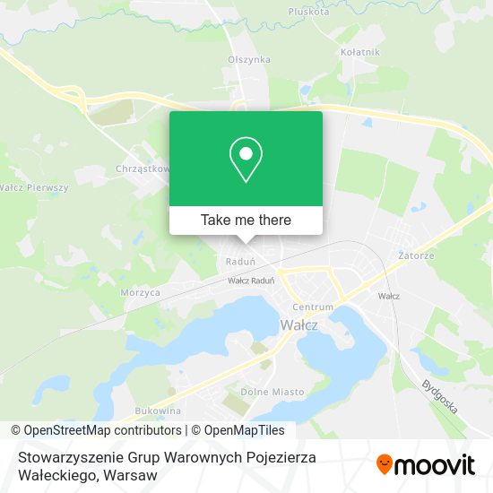 Stowarzyszenie Grup Warownych Pojezierza Wałeckiego map