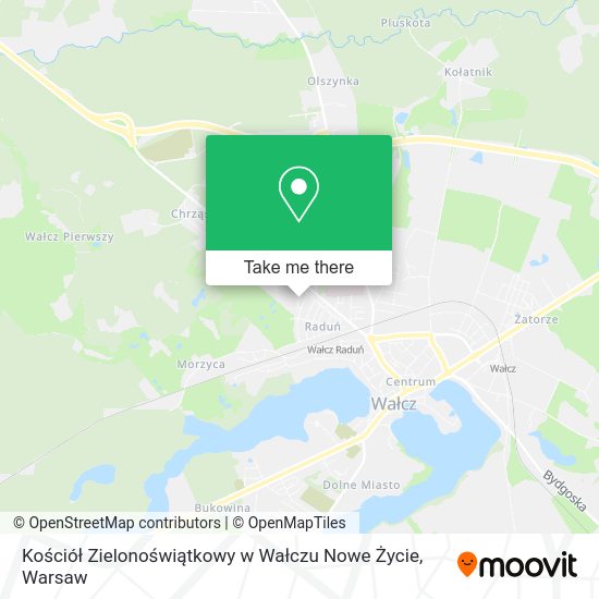 Kościół Zielonoświątkowy w Wałczu Nowe Życie map