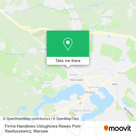 Карта Firma Handlowo Usłughowa Rawex Piotr Rawłuszewicz