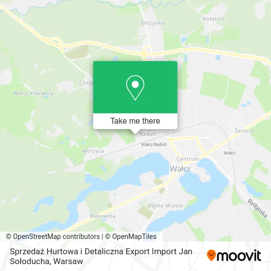 Sprzedaż Hurtowa i Detaliczna Export Import Jan Sołoducha map