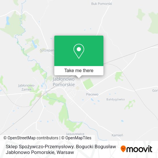 Sklep Spożywczo-Przemysłowy. Bogucki Bogusław Jabłonowo Pomorskie map