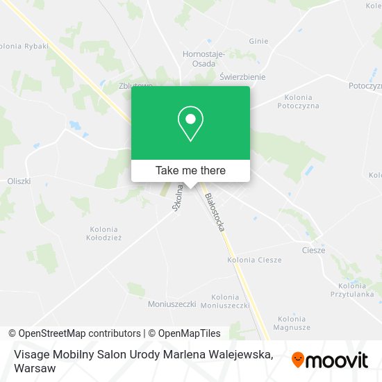 Visage Mobilny Salon Urody Marlena Walejewska map