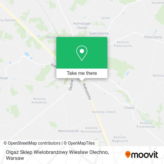 Olgaz Sklep Wielobranżowy Wiesław Olechno map