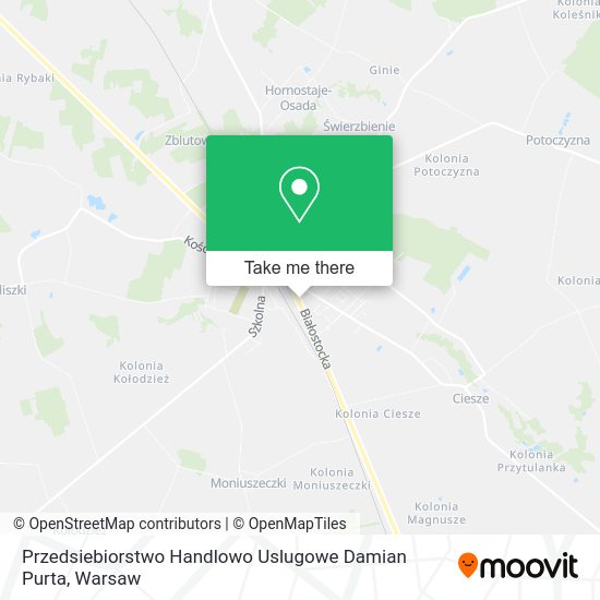 Przedsiebiorstwo Handlowo Uslugowe Damian Purta map