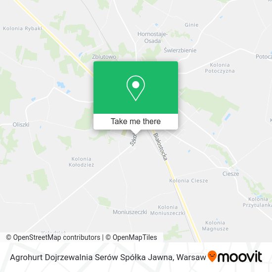 Agrohurt Dojrzewalnia Serów Spółka Jawna map