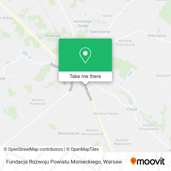 Fundacja Rozwoju Powiatu Monieckiego map