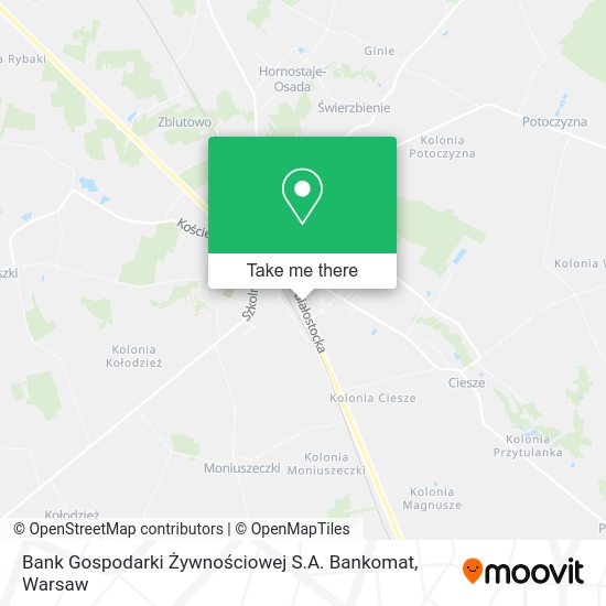 Bank Gospodarki Żywnościowej S.A. Bankomat map