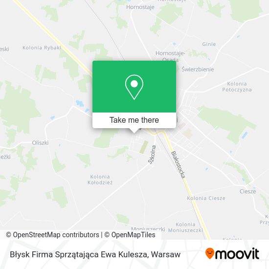 Błysk Firma Sprzątająca Ewa Kulesza map