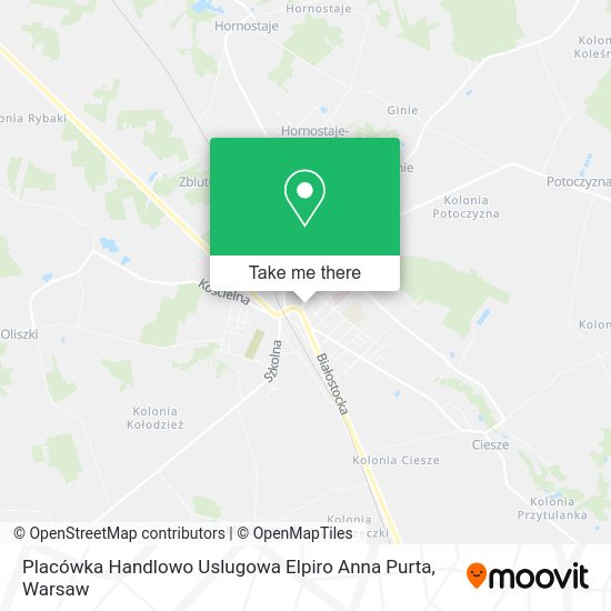 Placówka Handlowo Uslugowa Elpiro Anna Purta map