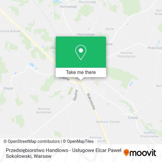 Przedsiębiorstwo Handlowo - Usługowe Elcar Paweł Sokołowski map