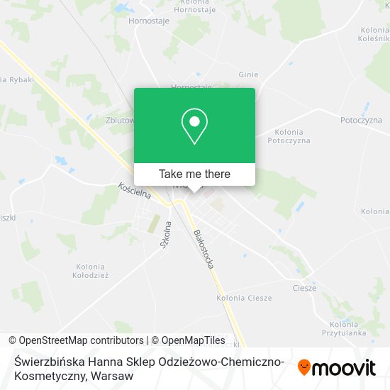 Świerzbińska Hanna Sklep Odzieżowo-Chemiczno-Kosmetyczny map