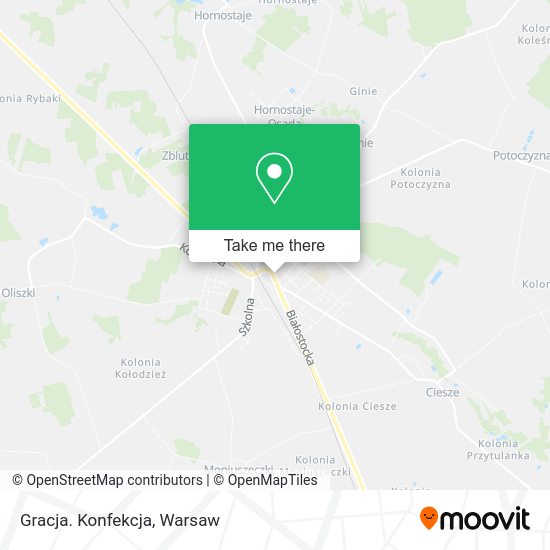 Gracja. Konfekcja map