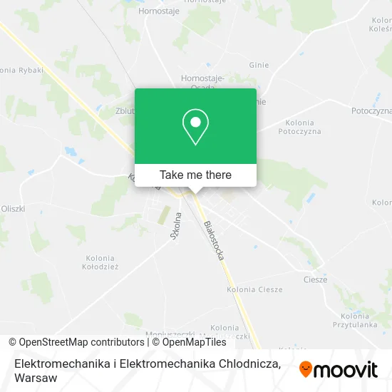 Карта Elektromechanika i Elektromechanika Chlodnicza