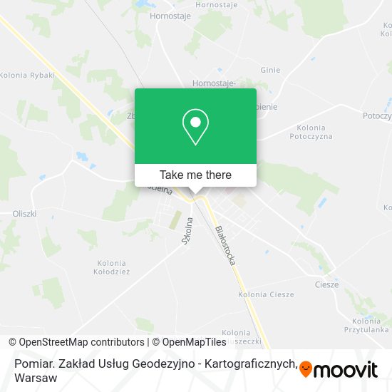 Pomiar. Zakład Usług Geodezyjno - Kartograficznych map