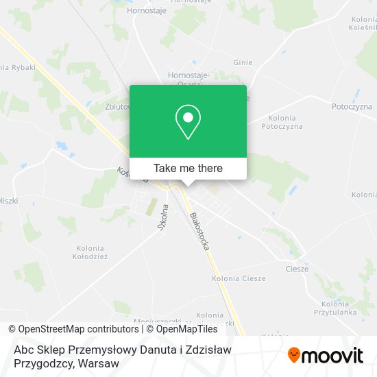 Abc Sklep Przemysłowy Danuta i Zdzisław Przygodzcy map