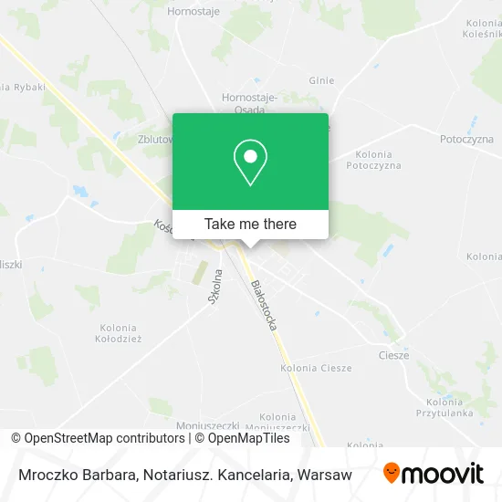 Карта Mroczko Barbara, Notariusz. Kancelaria