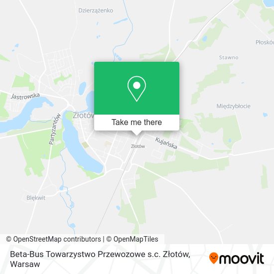 Beta-Bus Towarzystwo Przewozowe s.c. Złotów map