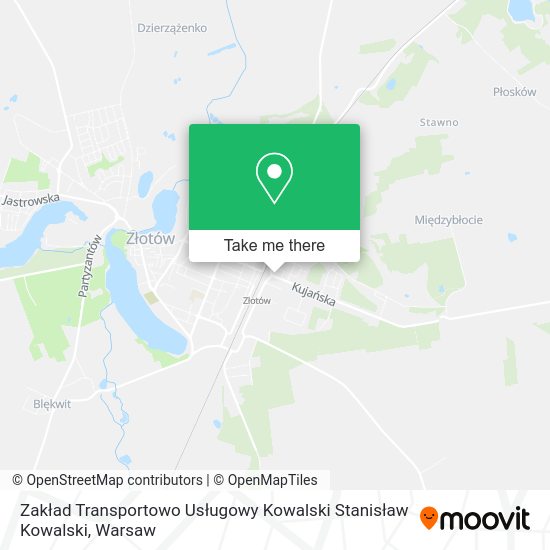 Карта Zakład Transportowo Usługowy Kowalski Stanisław Kowalski