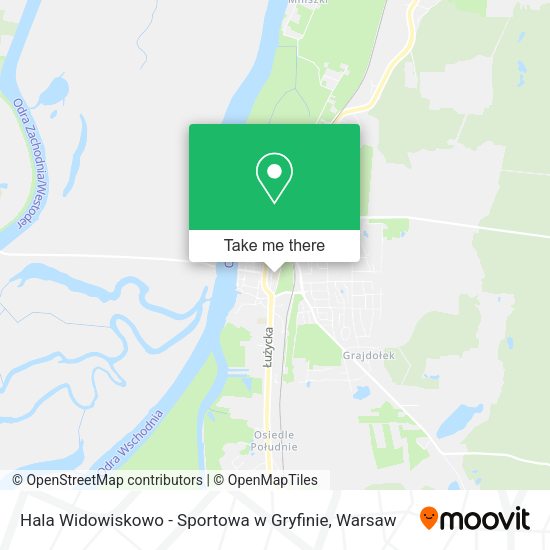 Hala Widowiskowo - Sportowa w Gryfinie map