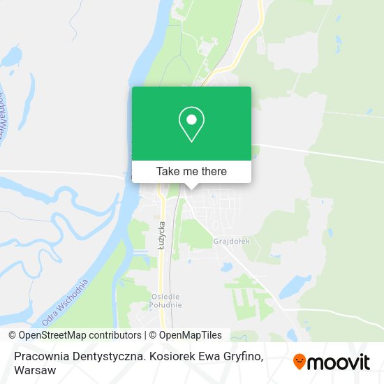 Pracownia Dentystyczna. Kosiorek Ewa Gryfino map