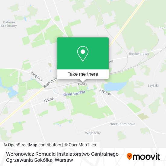 Woronowicz Romuald Instalatorstwo Centralnego Ogrzewania Sokółka map