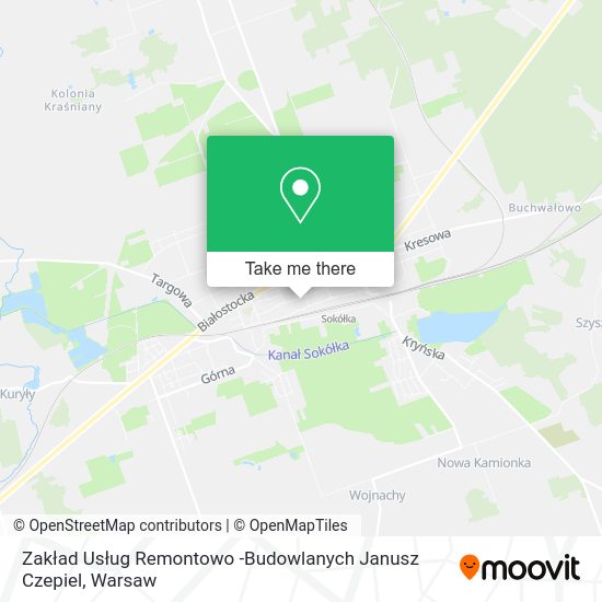 Zakład Usług Remontowo -Budowlanych Janusz Czepiel map
