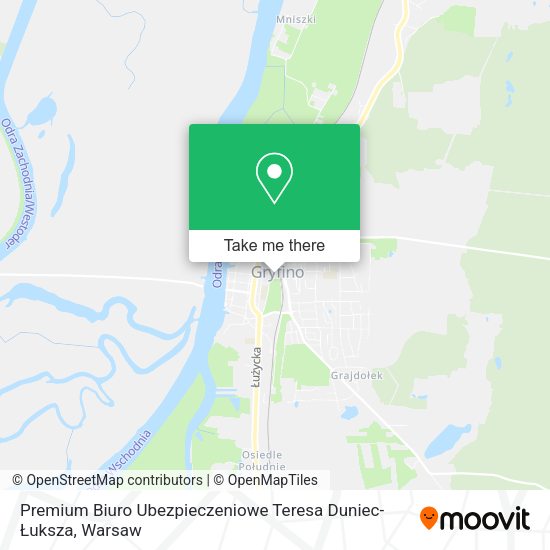 Premium Biuro Ubezpieczeniowe Teresa Duniec-Łuksza map