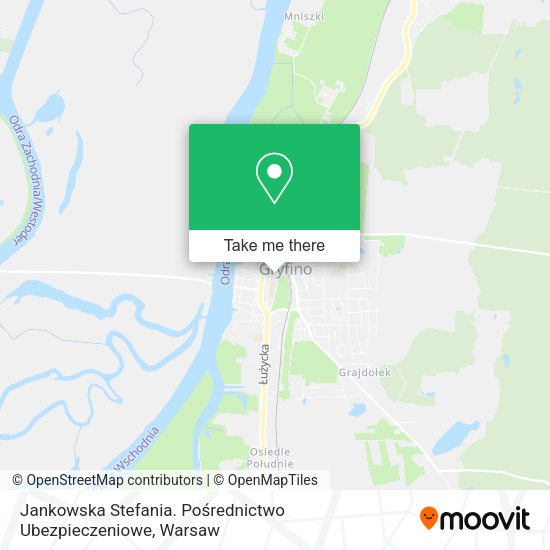 Jankowska Stefania. Pośrednictwo Ubezpieczeniowe map