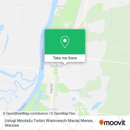 Usługi Montażu Turbin Wiatrowych Maciej Menes map