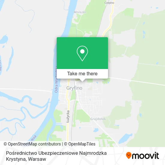 Карта Pośrednictwo Ubezpieczeniowe Najmrodzka Krystyna