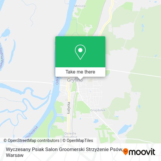 Wyczesany Psiak Salon Groomerski Strzyżenie Psów map