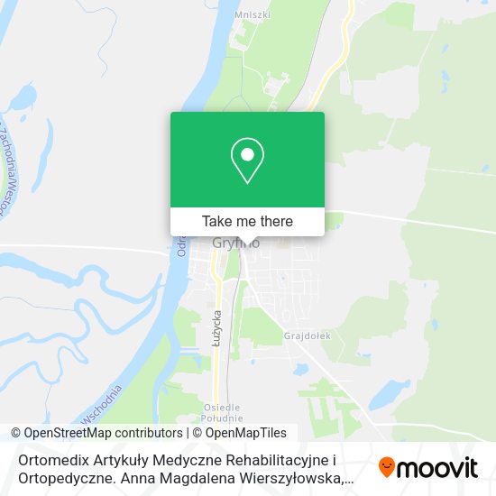 Ortomedix Artykuły Medyczne Rehabilitacyjne i Ortopedyczne. Anna Magdalena Wierszyłowska map