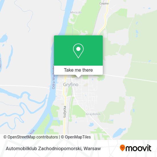 Automobilklub Zachodniopomorski map