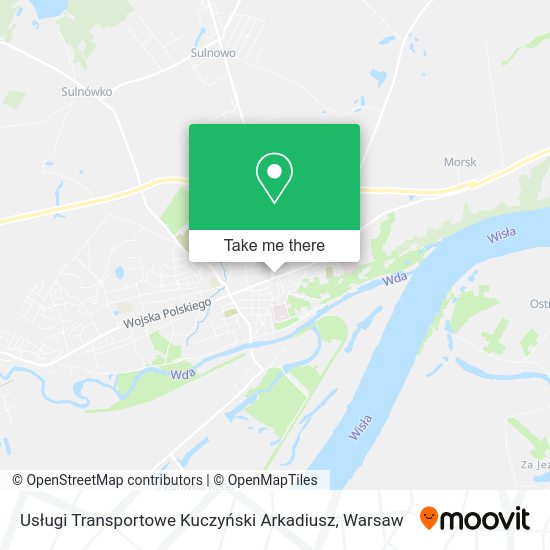 Usługi Transportowe Kuczyński Arkadiusz map