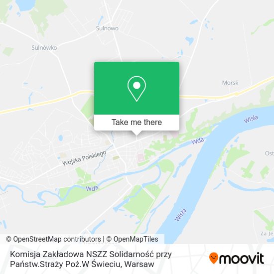 Komisja Zakładowa NSZZ Solidarność przy Państw.Straży Poż.W Świeciu map