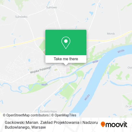 Карта Gackowski Marian. Zakład Projektowania i Nadzoru Budowlanego