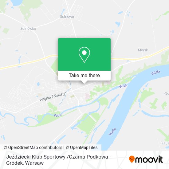 Jeździecki Klub Sportowy /Czarna Podkowa - Gródek map